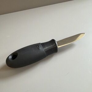 OXO Oyster. Shucking Knife Stainless Steel Non-slip grip black